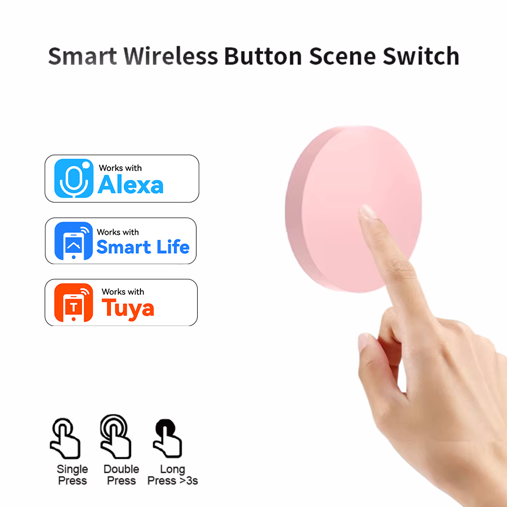 Home Office Google - สวิตช์ควบคุมฉากไร้สาย ZigBee สำหรับ Tuya Smart Life