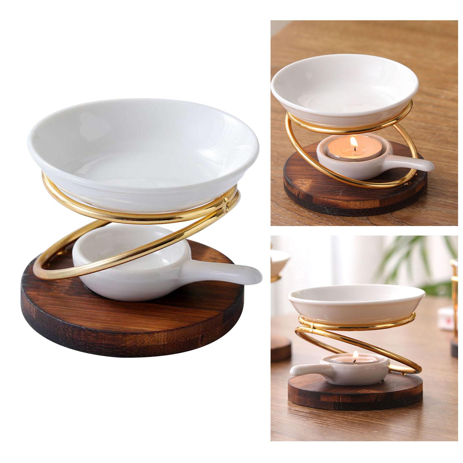 Home Office Yoga Room - เครื่องอุ่นเตาน้ำมันหอมน้ำมันหอมระเหยขี้ผึ้งละลายพร้อมช้อนเทียนสำนักงานห้องนั่งเล่นสปาโยคะการตกแต่งบ้านของขวัญแต่งงาน