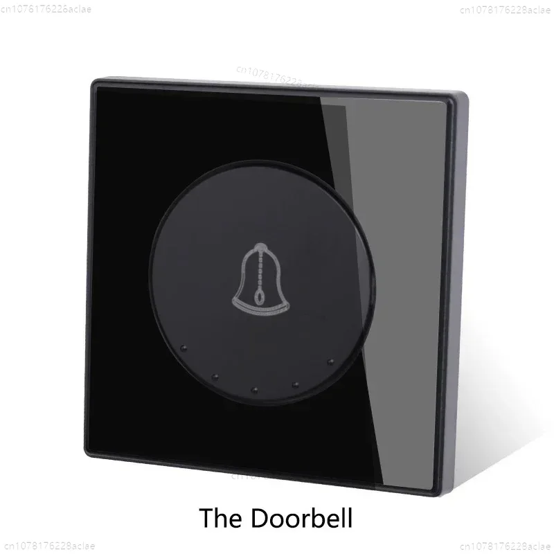 Home Office Of Uk - 86 ประเภทมาตรฐานยุโรปรีเซ็ตอัตโนมัติ Rebound doorbell สวิทช์แผงกระจก EU