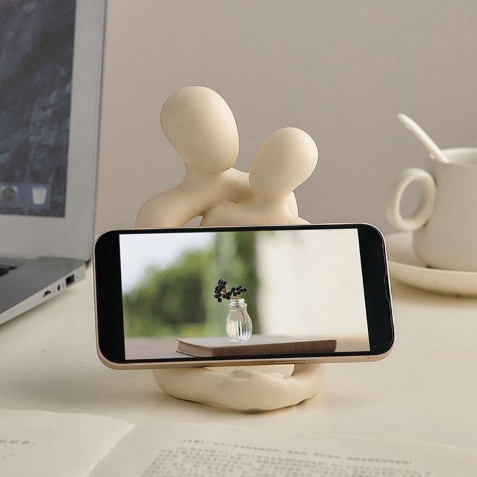 หุ่นเรซิ่นคู่ที่รักอบอุ่นใจ-สำ - Home Office With Bookshelves บทวิจารณ์และราคา