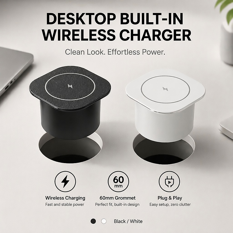 แท่นชาร์จไร้สายในตัว 15W แบบฝั - Home Office Of Uk บทวิจารณ์และราคา