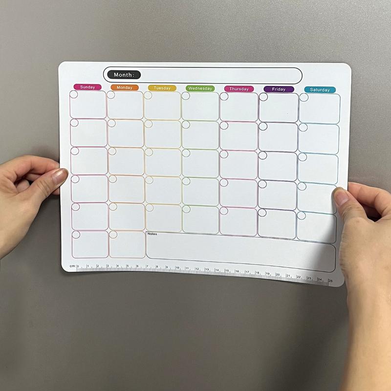 ปฏิทินแม่เหล็กติดตู้เย็นแบบลบไ - Magnetic Calendar Board บทวิจารณ์และราคา