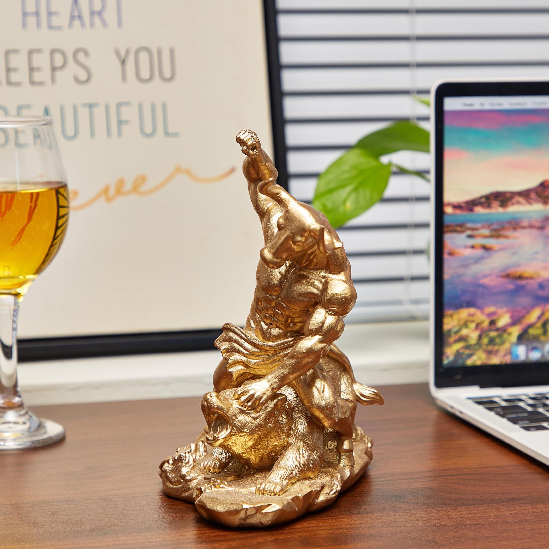 งานประดับตกแต่งรูปสัตว์เรซิ่น  - Home Office With Bookshelves บทวิจารณ์และราคา