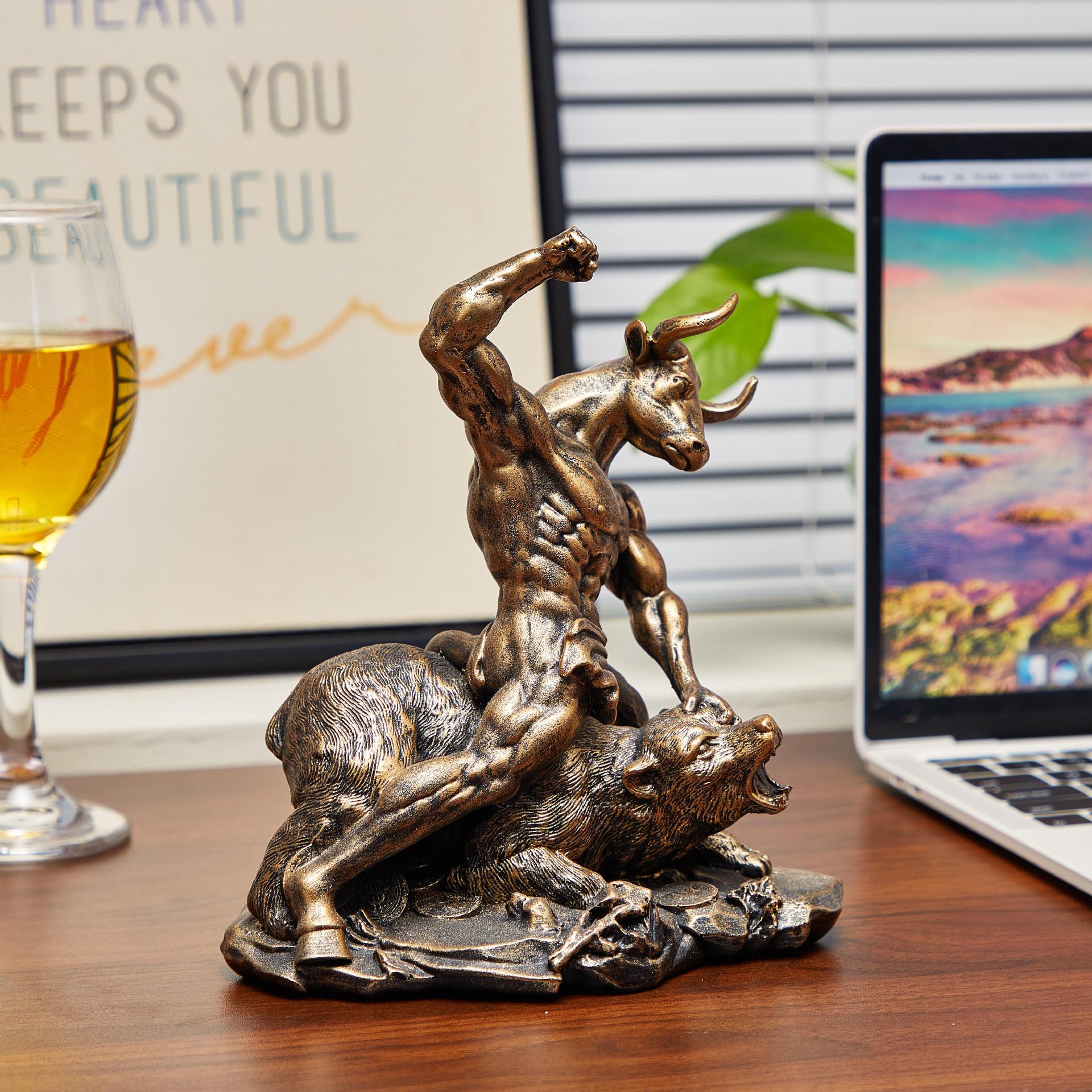งานประดับตกแต่งรูปสัตว์เรซิ่น  - Home Office With Bookshelves บทวิจารณ์และราคา