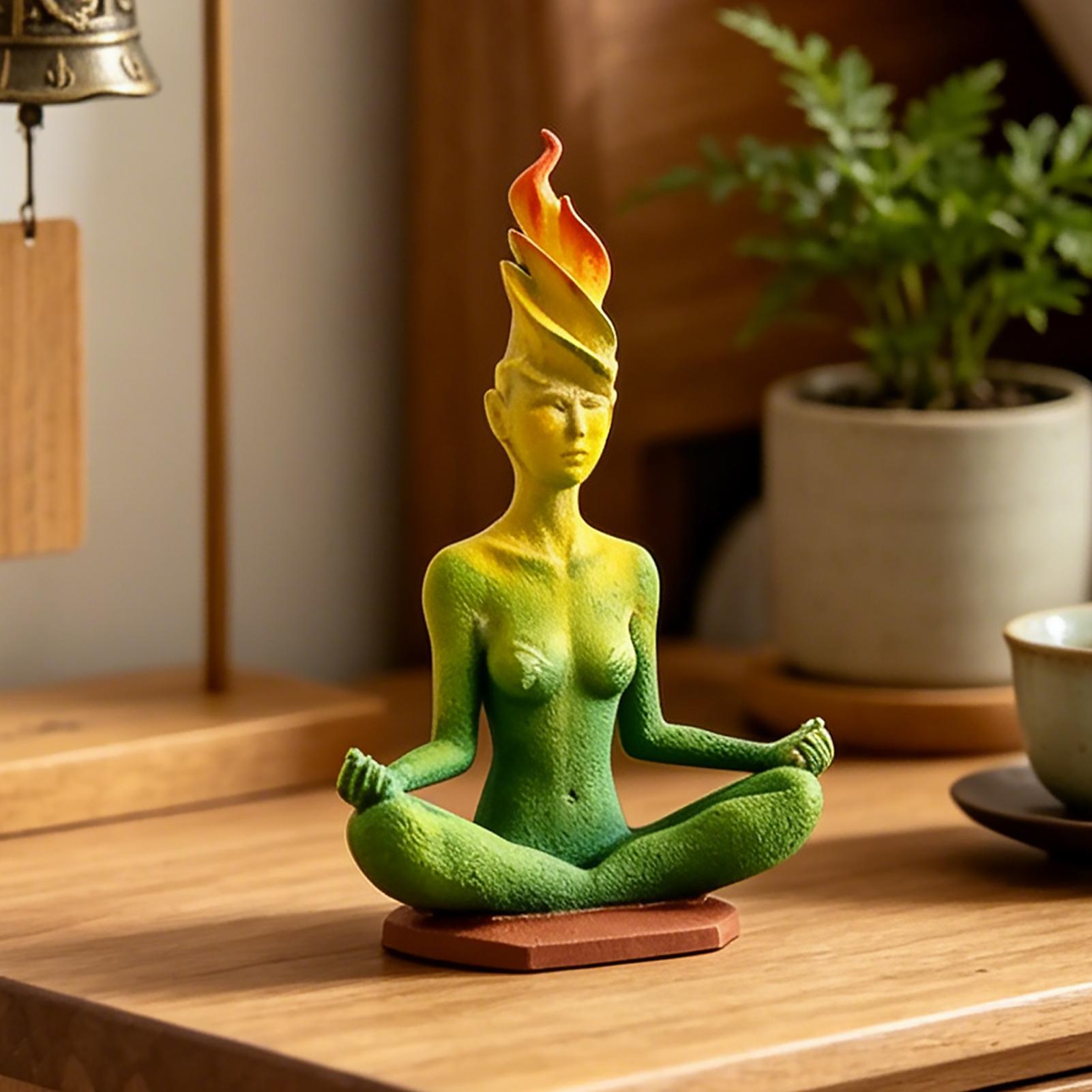 รูปปั้นโยคะผู้หญิงสำหรับตกแต่ง - Home Office Yoga Room บทวิจารณ์และราคา