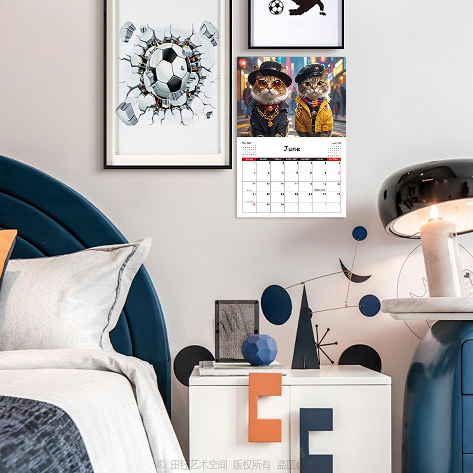 ปฏิทินติดผนังลายแมว ปี 2026 ปฏ - Home Office Wallpaper บทวิจารณ์และราคา