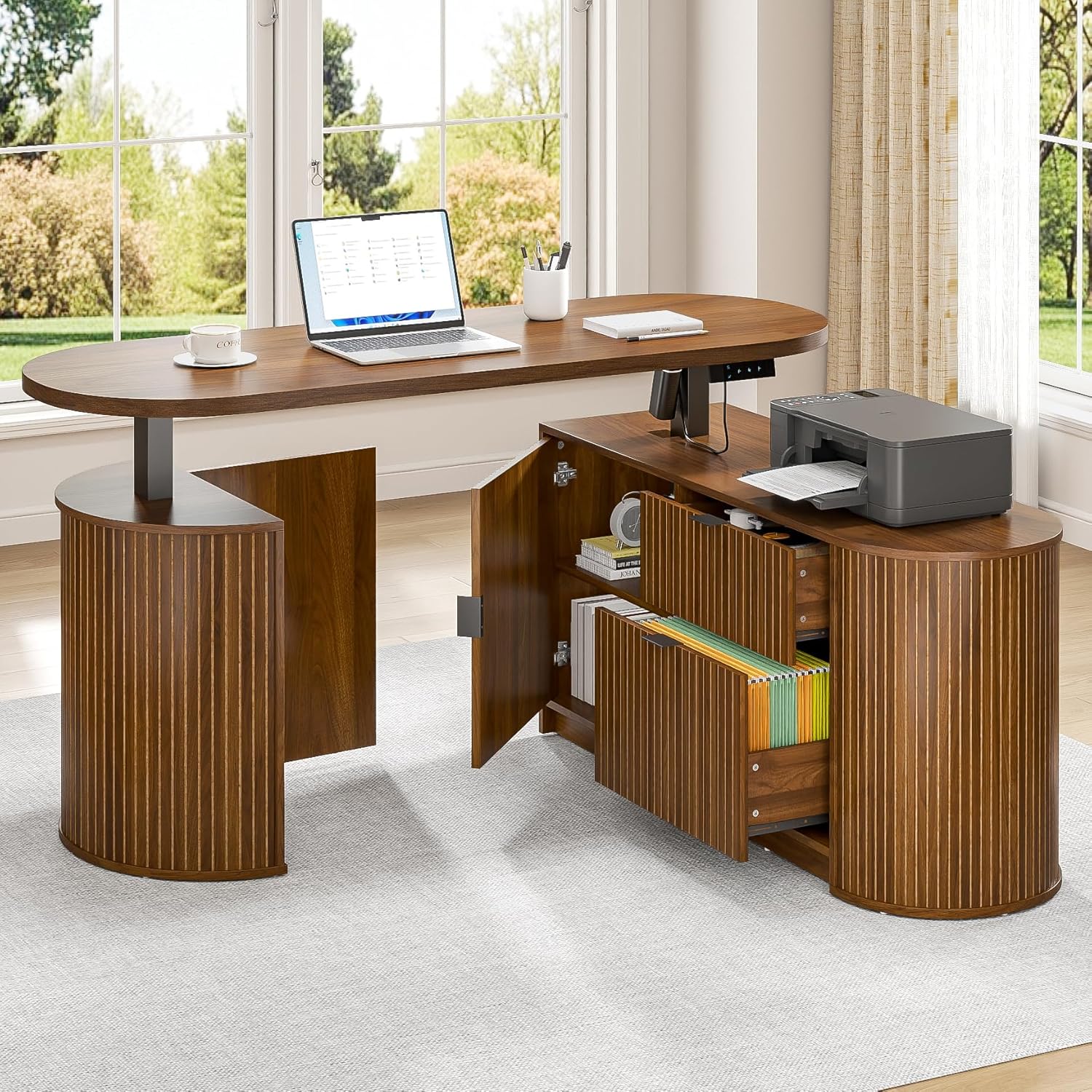 โต๊ะทำงานไฟฟ้าทรงตัวแอลสไตล์มิ - Standing Desk Electric บทวิจารณ์และราคา