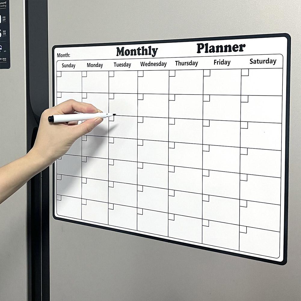ปฏิทินลบแห้งแบบแม่เหล็กที่มีสไ - Magnetic Calendar Board บทวิจารณ์และราคา