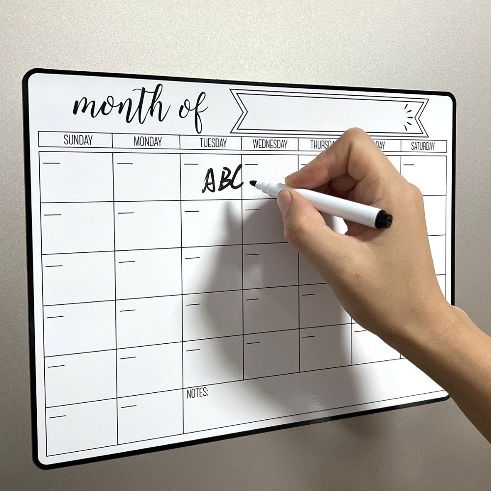 ปฏิทินแม่เหล็กแบบพกพา ลบได้ง่า - Magnetic Calendar Board บทวิจารณ์และราคา