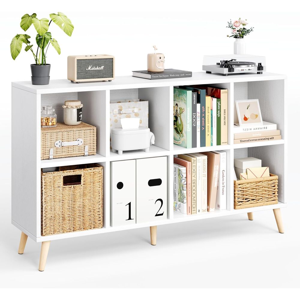 ชั้นวางหนังสือไม้ 2 ชั้นพร้อมข - Home Office With Bookshelves บทวิจารณ์และราคา