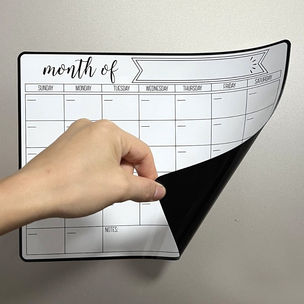 ปฏิทินแม่เหล็กแบบแห้งลบได้ ใหม - Magnetic Calendar Board บทวิจารณ์และราคา