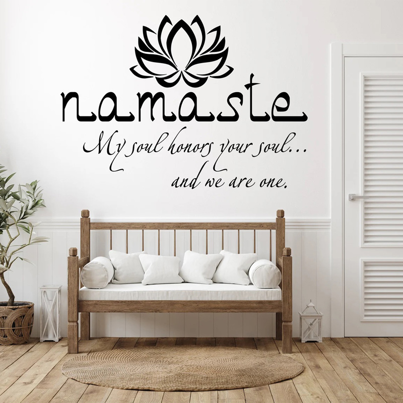 สติกเกอร์ติดผนังสติกเกอร์ไวนิล - Home Office Yoga Room บทวิจารณ์และราคา
