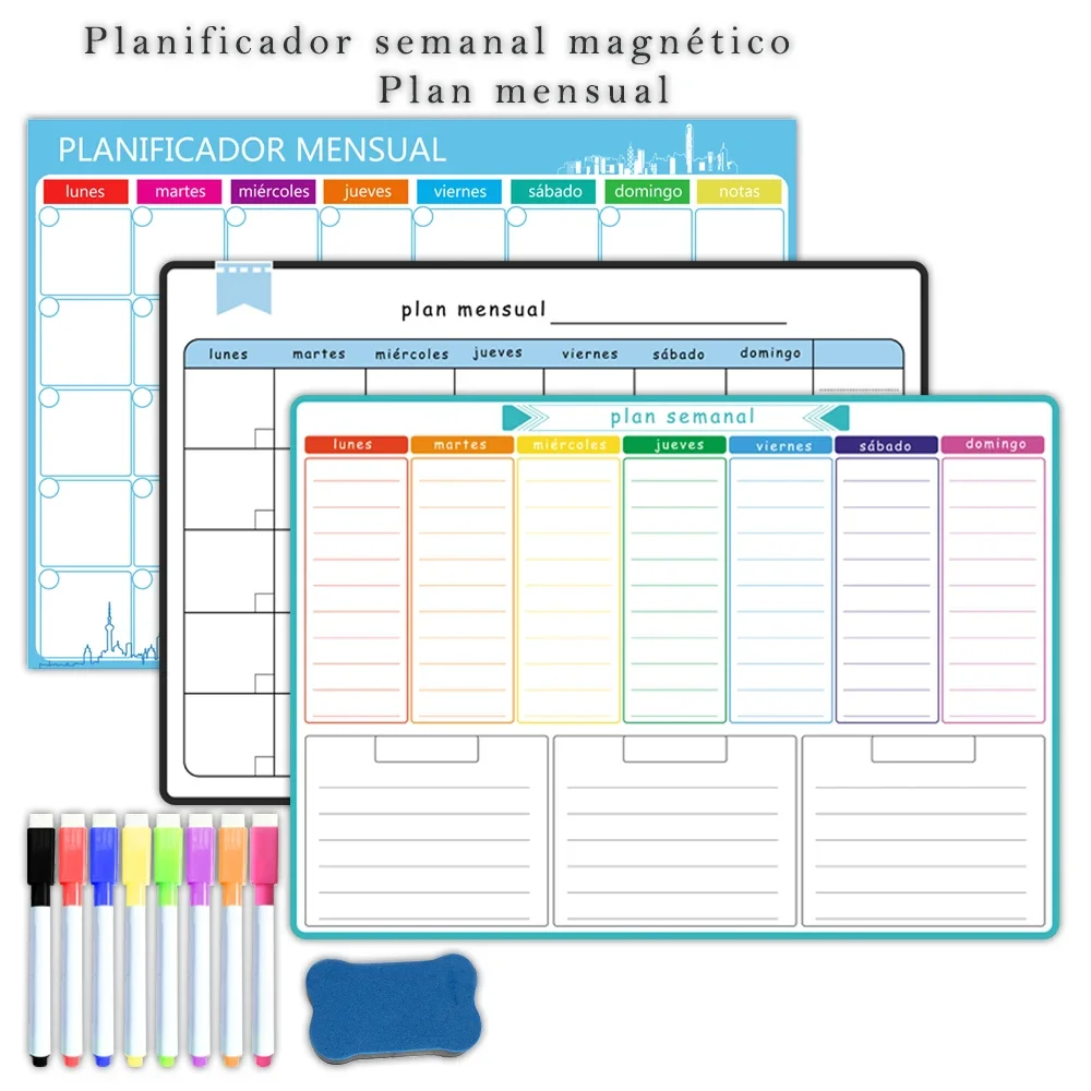 A3 ขนาดแม่เหล็กรายสัปดาห์และรา - Magnetic Calendar Board บทวิจารณ์และราคา