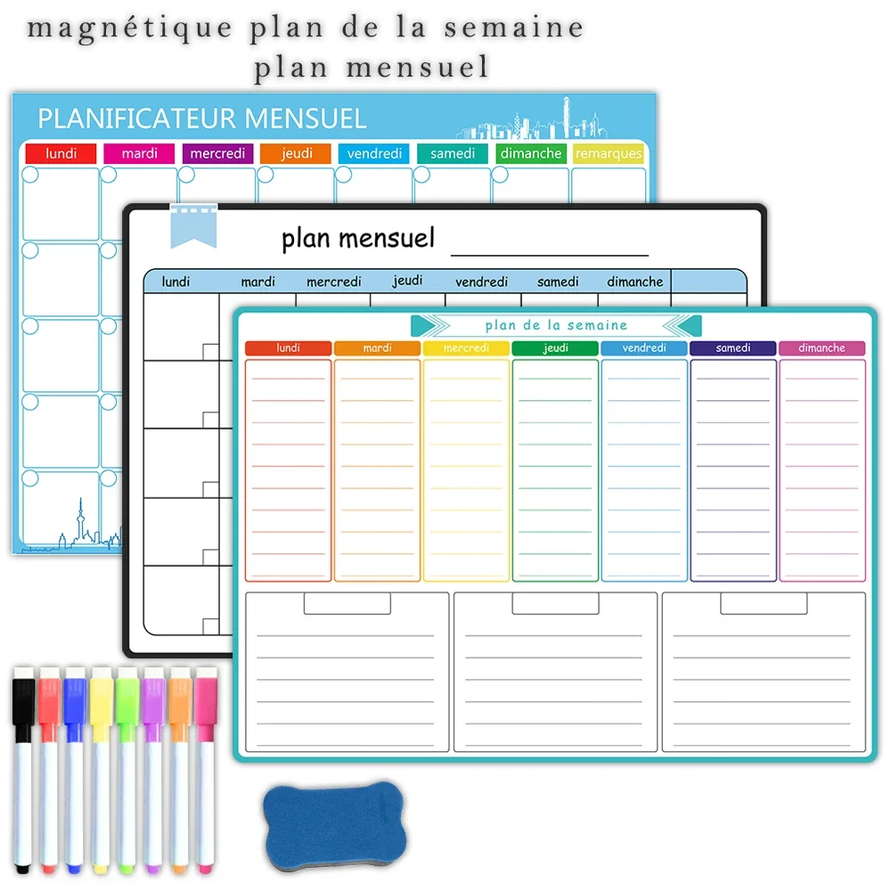 A3 ขนาดแม่เหล็กรายสัปดาห์และรา - Magnetic Calendar Board บทวิจารณ์และราคา