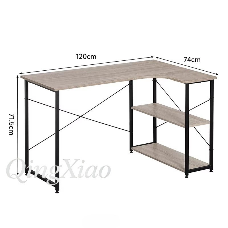 โต๊ะทำงานรูปตัว L พร้อมชั้นวาง - Home Office With Bookshelves บทวิจารณ์และราคา