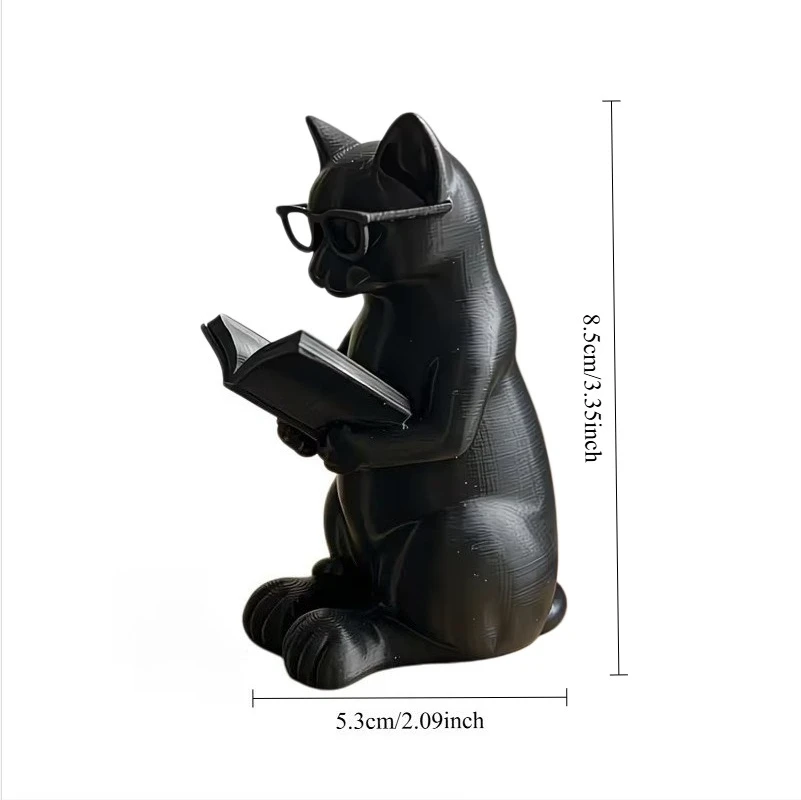 ตุ๊กตาแมวอ่านหนังสือพิมพ์ 3 มิ - Home Office With Bookshelves บทวิจารณ์และราคา