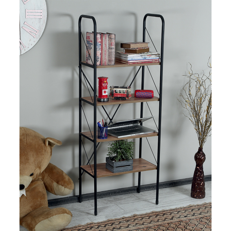 ชั้นวางหนังสือโครงโลหะสไตล์โมเ - Home Office With Bookshelves บทวิจารณ์และราคา