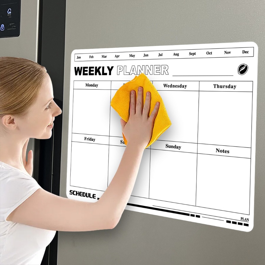 Erasable Week Plan ตารางปฏิทิน - Magnetic Calendar Board บทวิจารณ์และราคา