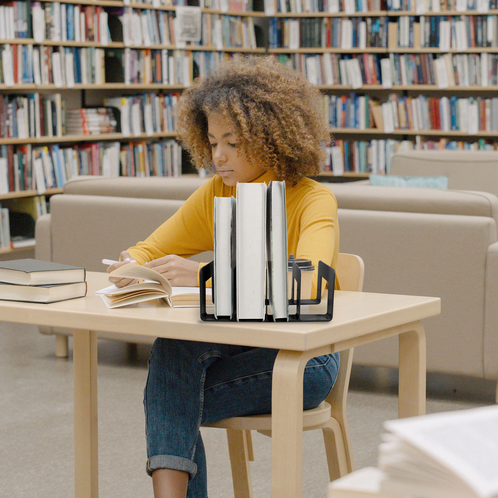 ที่จัดเก็บหนังสือแบบหลายช่องสำ - Home Office With Bookshelves บทวิจารณ์และราคา