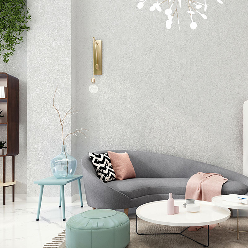 วอลเปเปอร์ลายปูนซีเมนต์สีเทาแบ - Home Office Wallpaper บทวิจารณ์และราคา