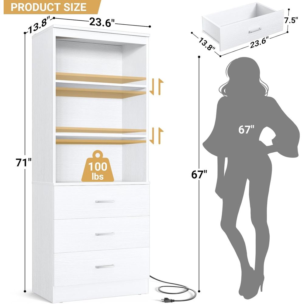 ชั้นวางหนังสือไม้สีขาว 6 ชั้น  - Home Office With Bookshelves บทวิจารณ์และราคา