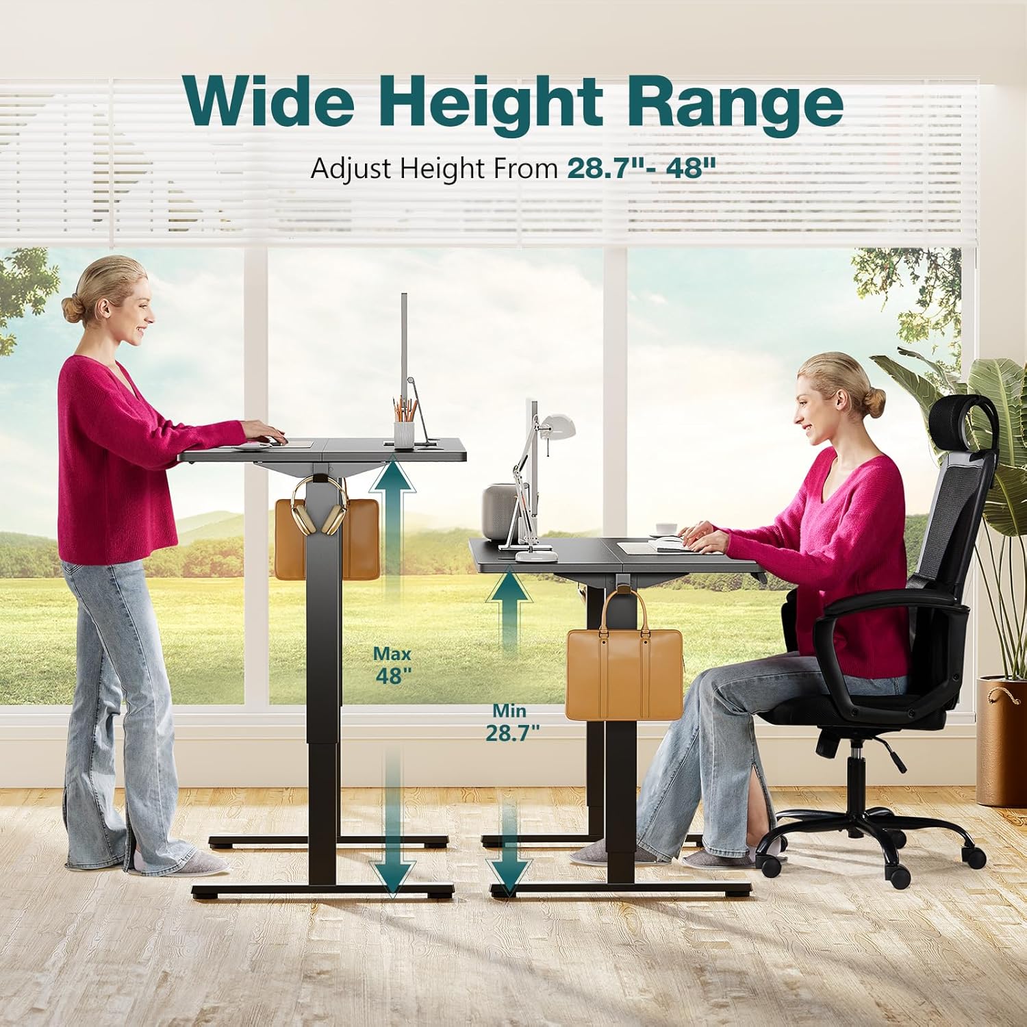 โต๊ะทำงานปรับระดับความสูงอัตโน - Standing Desk Electric บทวิจารณ์และราคา