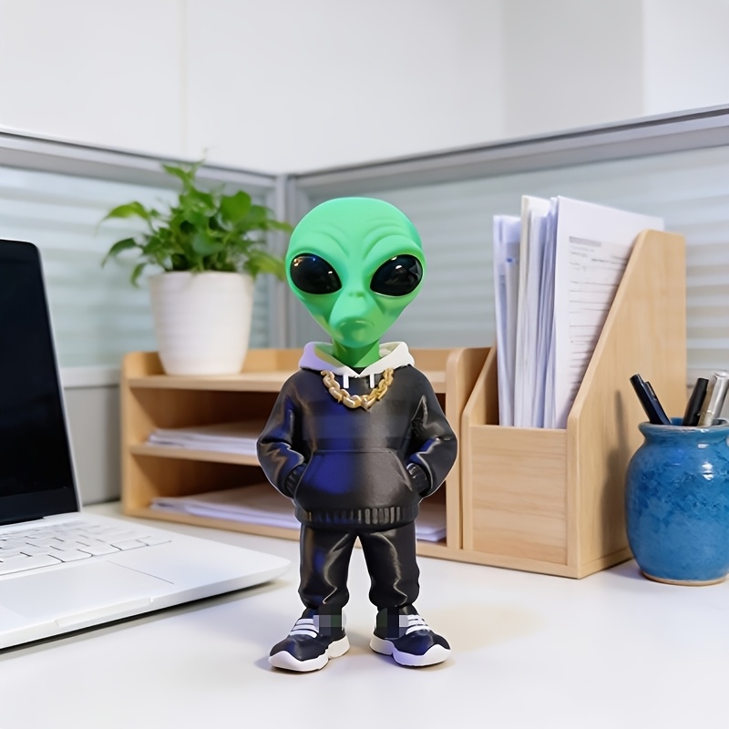 ฟิกเกอร์เอเลี่ยนสีเขียว 1 ชิ้น - Home Office With Bookshelves บทวิจารณ์และราคา