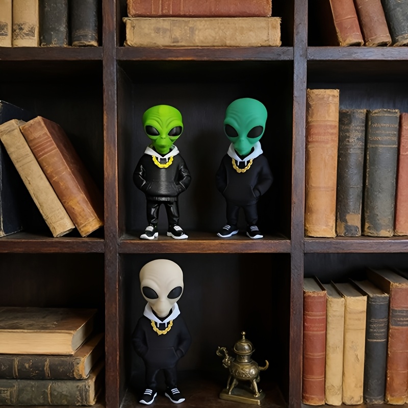 ฟิกเกอร์เอเลี่ยนสีเขียว 1 ชิ้น - Home Office With Bookshelves บทวิจารณ์และราคา